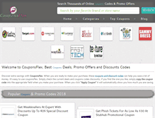 Tablet Screenshot of couponsflex.com